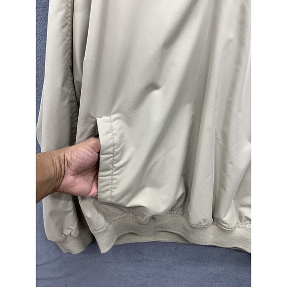 Dunbrooke Club Collection Henley Pullover Sweaters Mens X-Large Beige Lined Logo - Picture 8 of 15